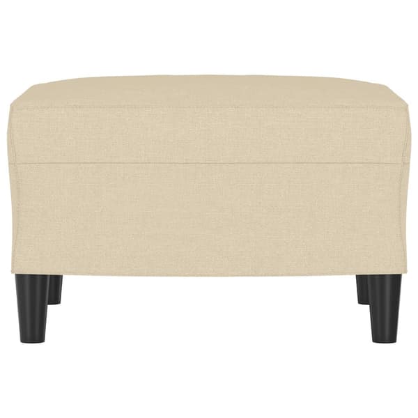 Fotpall gräddvit 60x50x41 cm tyg