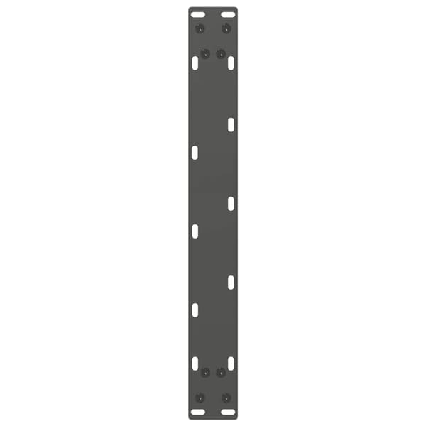 Soffbordsben U-formade 2 st antracit 50x(30-31) cm stål