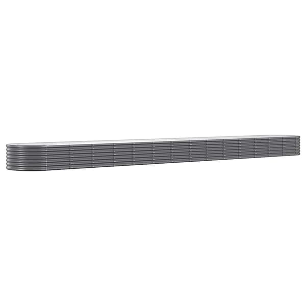 Odlingslåda galvaniserat stål 620x80x36 cm antracit