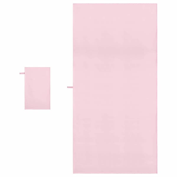 Sporthandduk Set 2 pcs Rosa tyg