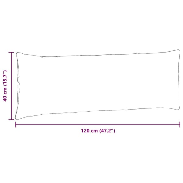Sofakuddar 2 st tyg Ljusgul 120 x 40 cm
