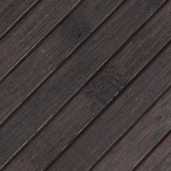 Matta rektangulär mörkbrun 100x500 cm bambu