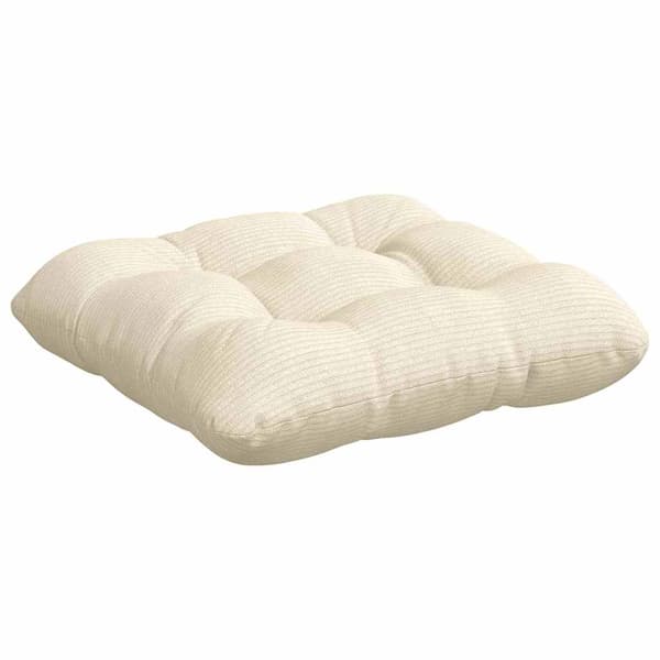 Sittkuddar 4 pcs Kräm 45 x 45 cm Kordread tyg