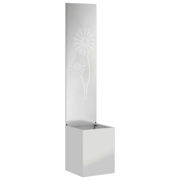 Trädgårds integritetsskärm Silver 32 x 150 cm Galvaniserat stål