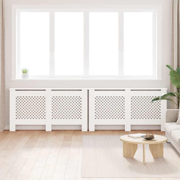 Elementskydd 2 st vit 152x19x81,5 cm MDF