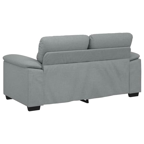 2-sitssoffa ljusgrå 160x81x84 cm tyg