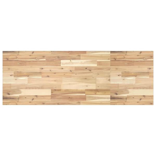 Bordsskiva rektangulär 120x50x2 cm massivt akaciaträ
