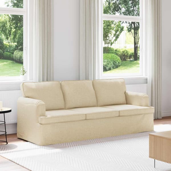 Soffa Kräm 201 x 80 x 85 cm tyg