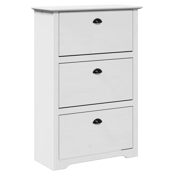 Skohylla BODO vit 80x35x118 cm
