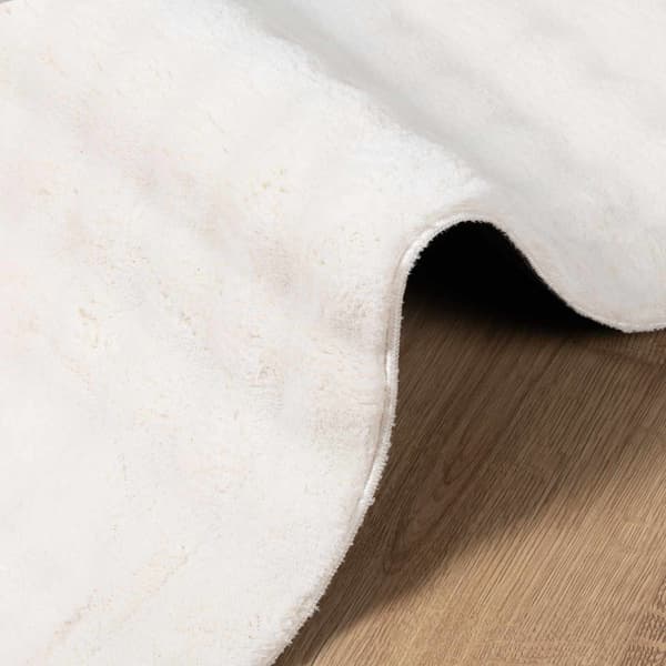 Områdesmattor Rektangulär SIROLO Gräddvit 150 x 80 cm Polyester