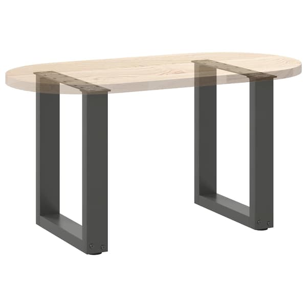 Soffbordsben U-formade 2 st antracit 28x(42-43) cm stål