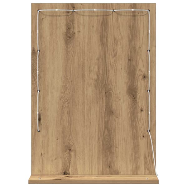 Smink Spegel Artisan Ek 70 x 50 x 18 cm Rektangulär