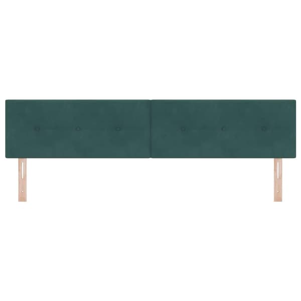 Huvudgavel Mörkgrön 200 cm Sammet