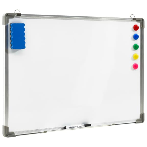 Magnetisk whiteboard vit 70x50 cm stål
