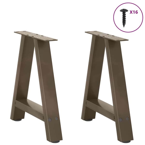 Soffbordsben A-formade 2 st 38x(42-43) cm stål
