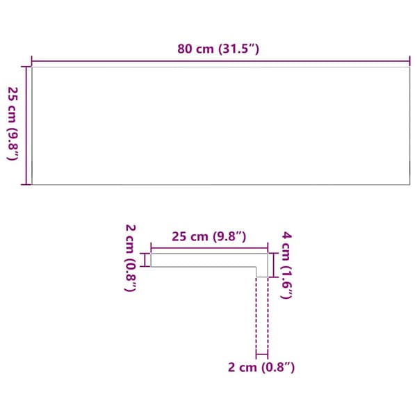 Trappstegsmattor 4 pcs obehandlad 80x25x2 cm massiv ek