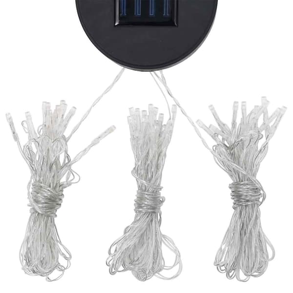 Paviljong med ljusslinga LED 3x3 m vit