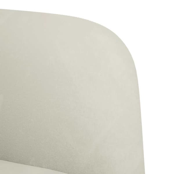 Loveseat soffa creme 109 cm sammet