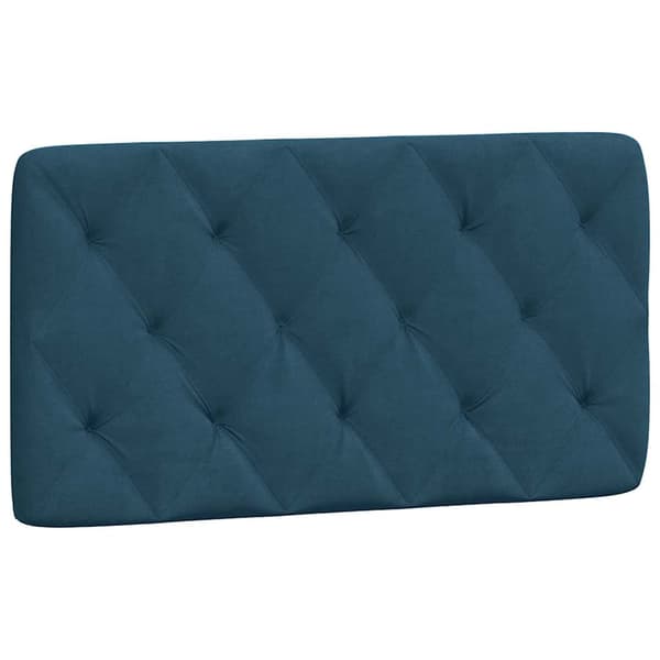 Headboard Cushion Blue 100 cm Velvet