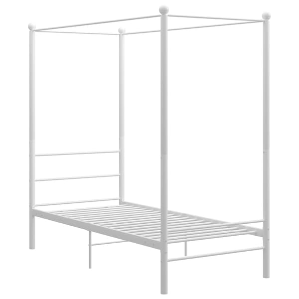 Himmelsäng vit metall 90x200 cm