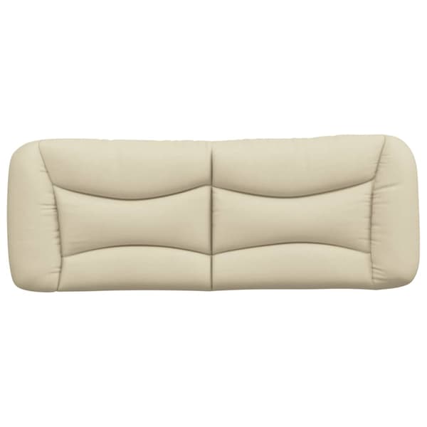 Headboard Cushion "Hvar" Cream 120 cm Fabric