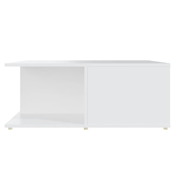 Soffbord vit 80x80x31 cm konstruerat trä