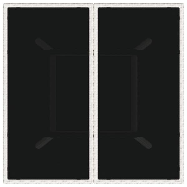 Trädgårdsmöbelset 5 pcs Ljusgrå konstrotting