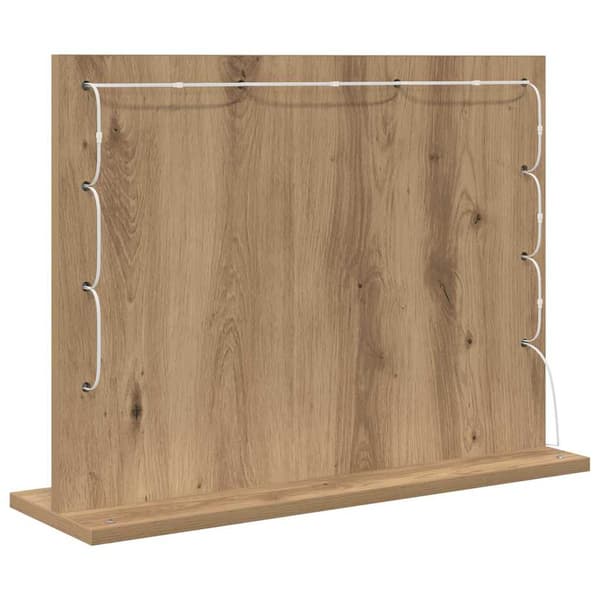 Smink Spegel Artisan Ek 60 x 45 x 18 cm Rektangulär
