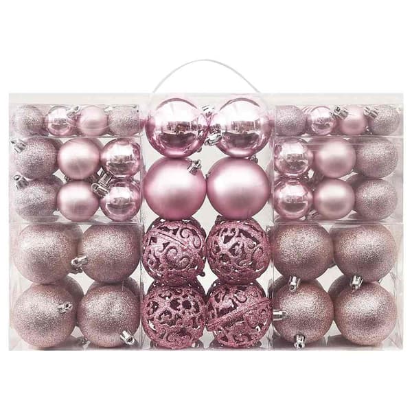 Julgranskulor 100 st rosa