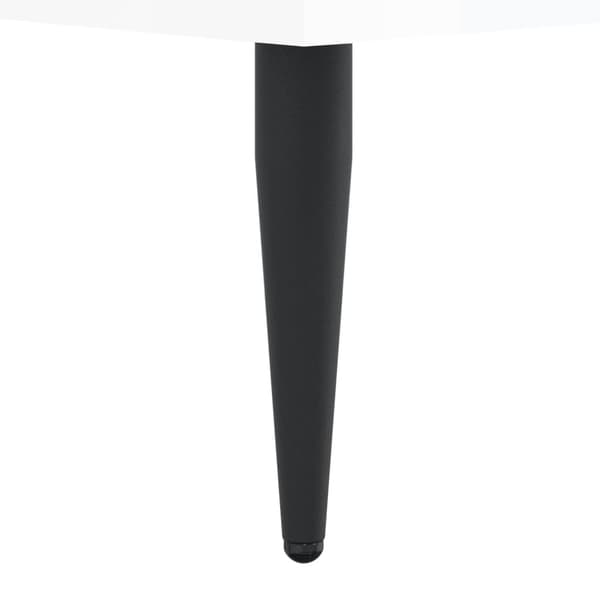 Sängram vit högglans 90x200 cm konstruerad trä