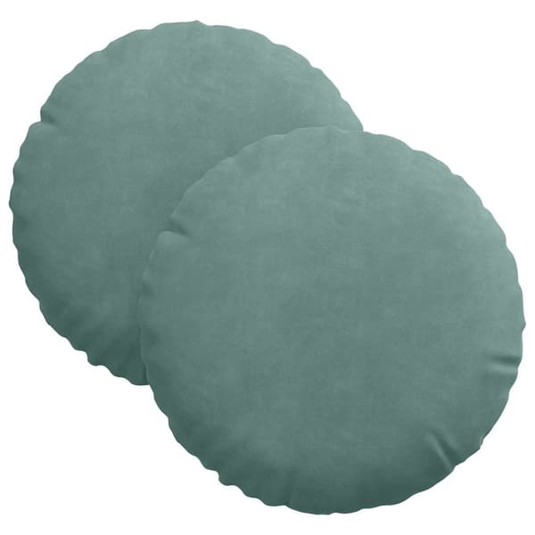 Sittkuddar 2 pcs Havgrön Ø30 x 13 cm Sammet