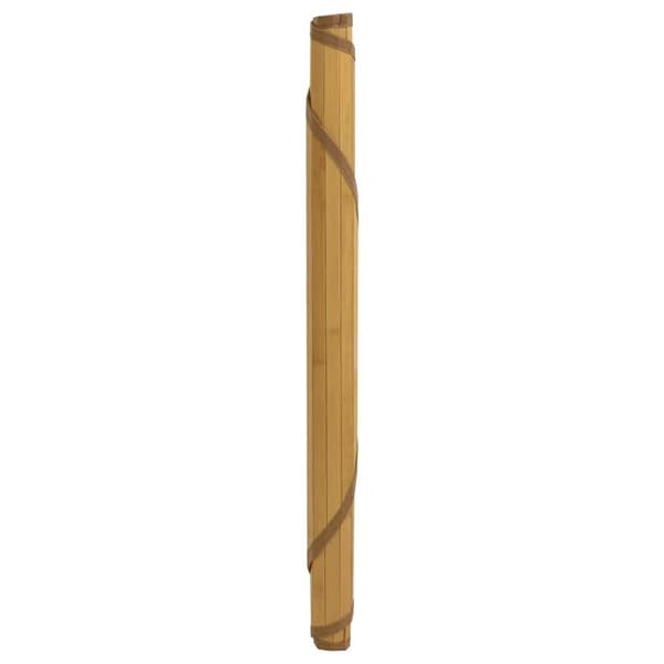 Matta rund natur 80 cm bambu