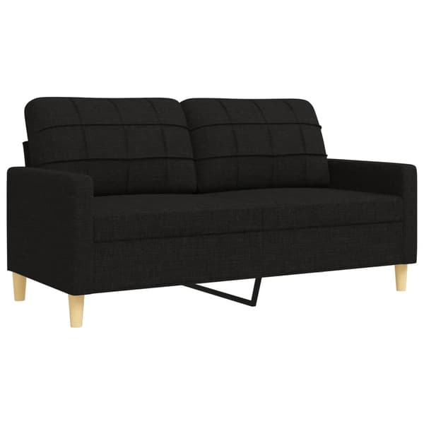 Soffgrupp 2 delar svart tyg