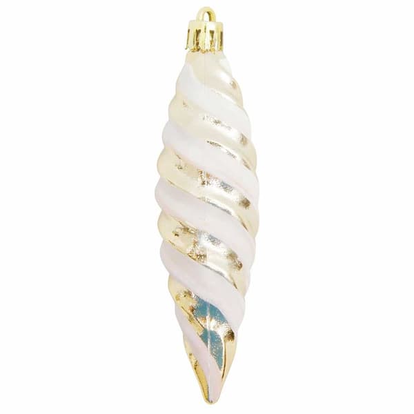 Jul Spiralformad Kula 40 pcs champagne Plast