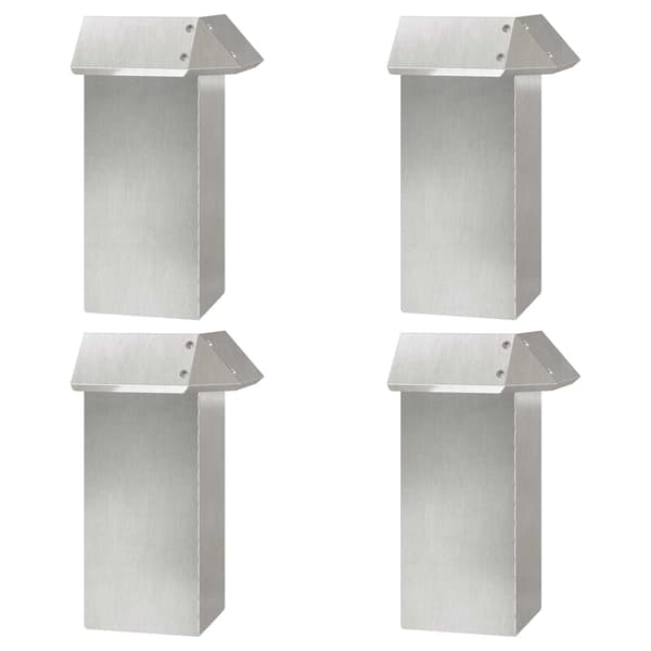 Snigelstaket 12 pcs 100 x 3,5 x 25 cm Rostfritt stål Silver