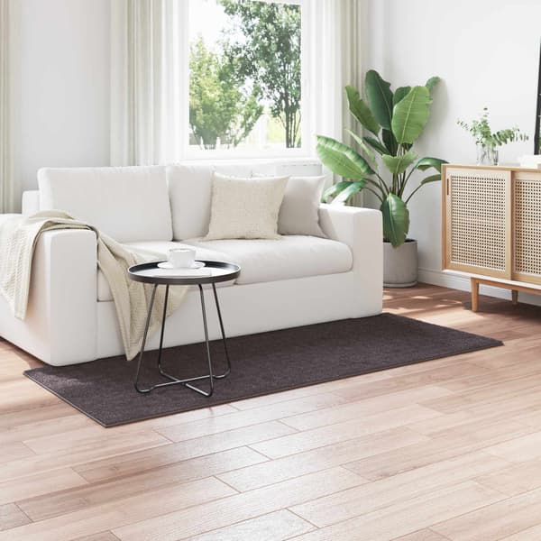 Områdesmattor Rektangulär SIROLO Antracit 200 x 80 cm Polyester