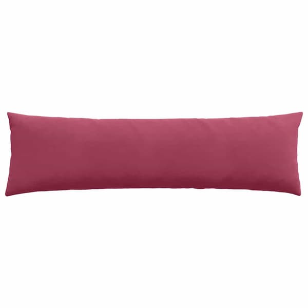 Sofakuddar 2 pcs Vinröd 145 x 40 cm Kordread tyg
