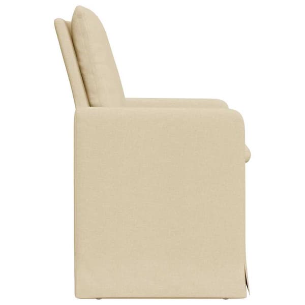 Matstolar 2 pcs Kräm 57 x 67 x 98 cm tyg