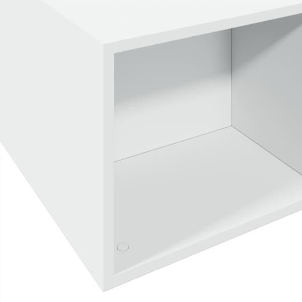 Sängram vit 150x200 cm konstruerat trä
