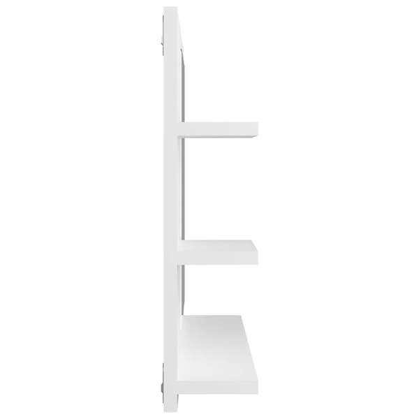 Badrumsspegel vit 60x10,5x45 cm konstruerat trä