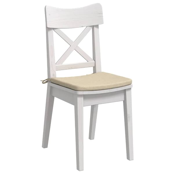 Sittkuddar 4 pcs Kräm 40 x 40 x 3 cm tyg