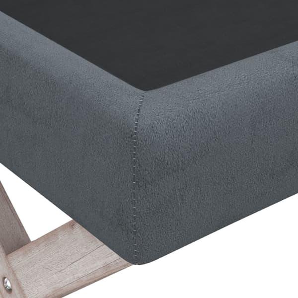 Förvaringspall mörkgrå 45x45x49 cm sammet