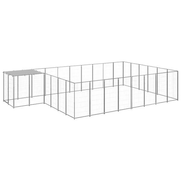 Hundgård silver 15,73 m² stål