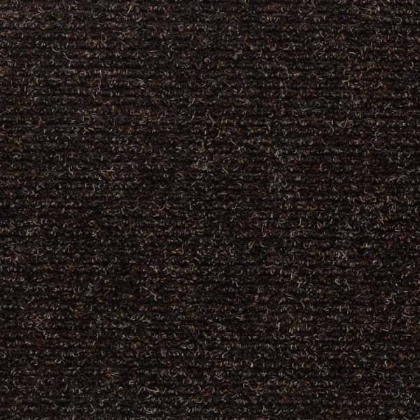 Trappmattor självhäftande 30 st 76x20 cm mörkbruna rektangulära