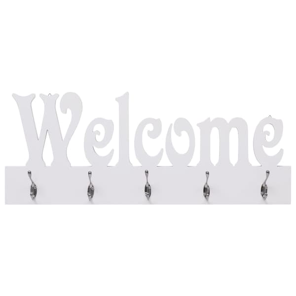 Väggkrokar WELCOME vit 74x29,5 cm