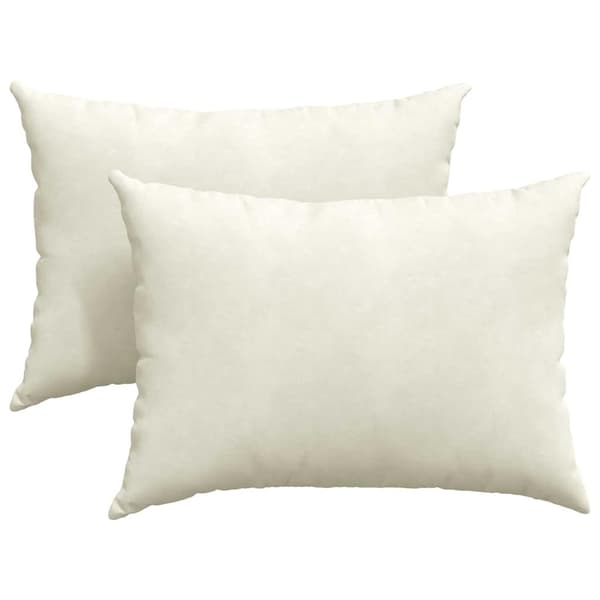 Sofakuddar 2 pcs Kräm 70 x 50 cm Kordread tyg