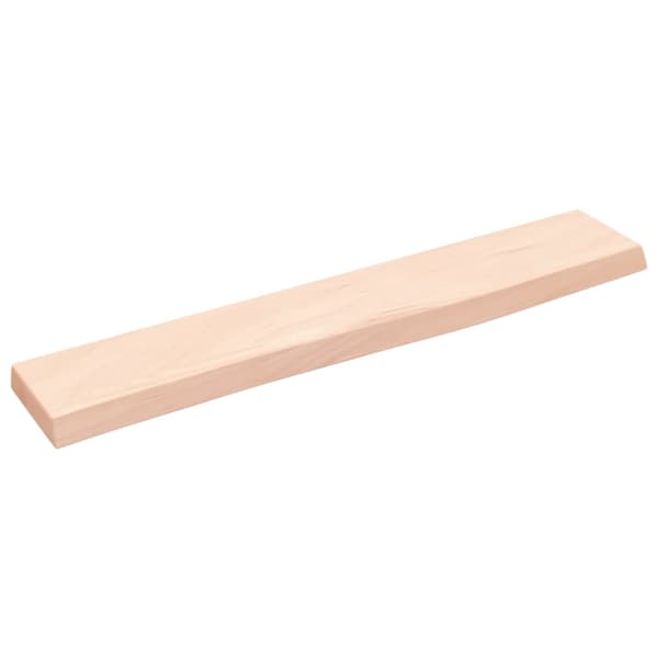 Hyllplan 60x10x2 cm obehandlad massiv ek