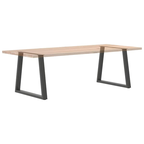 Matbordsben V-formade 2 st antracit 80x(72-73,3) cm stål