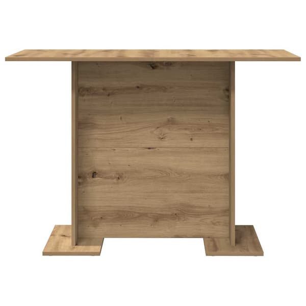 Matbord 110 x 60 x 75 cm Konstruerat trä Artisan Ek Rektangulär