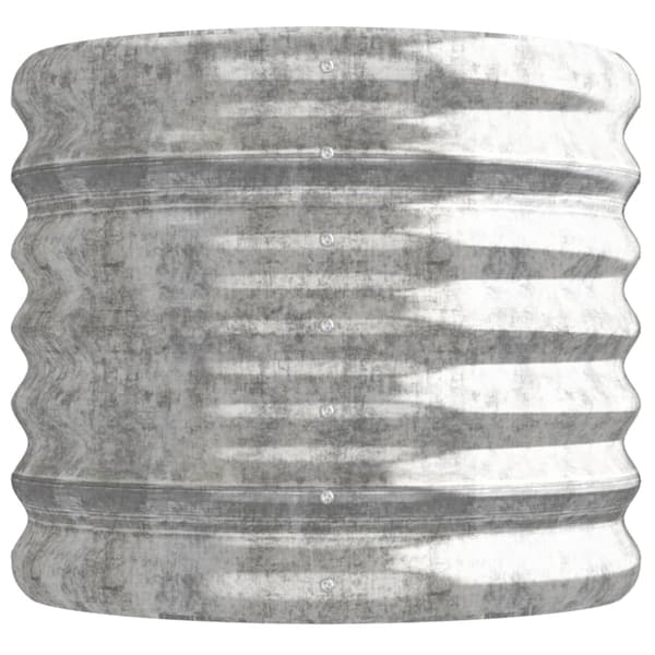 Odlingslåda galvaniserat stål 114x40x36 cm silver